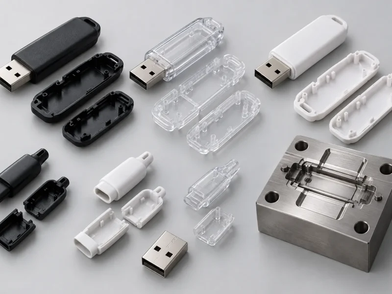 USB Stick Housing: Mould, Moulding and Painting